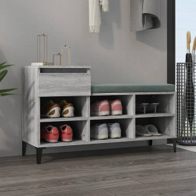 Shoe Cabinet Grey Sonoma Engineered wood Medium Shoe Ca...