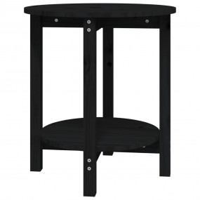 Coffee Table Black Solid pine wood Medium Durable Coffe...