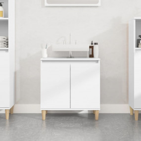 Sink Cabinet White Engineered wood Medium Bathroom Cabi...