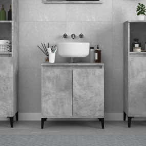 Sink Cabinet Concrete Grey Engineered wood Medium Sink ...