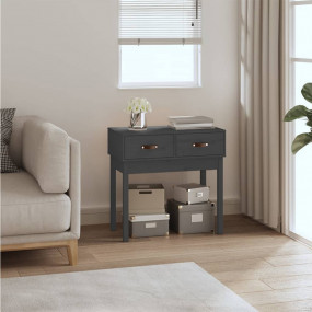 Console Table Gray Solid pine wood Medium Console Table