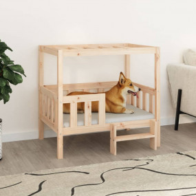 Dog Bed Natural Solid pine wood Medium Durable Dog Bed