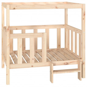 Dog Bed Natural Wood Solid pine wood Large Durable Dog ...