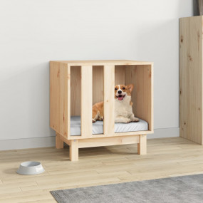 Dog House Natural Solid pine wood 19.7x15.7x20.5 in Sim...