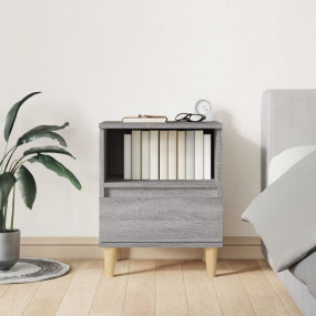 Bedside Cabinet Grey sonoma Engineered wood, solid euca...