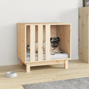 Dog House Natural Wood Solid Pine Wood Medium Durable D...