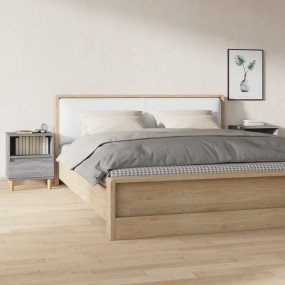 Bedside Cabinet Set of 2 Grey sonoma