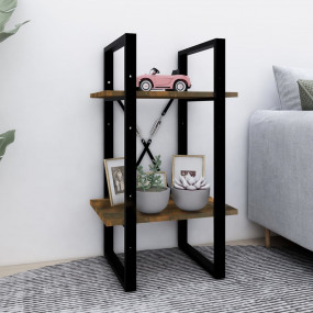Book Cabinet Smoked Oak Engineered wood Medium Book Cab...