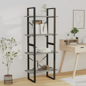 Book Cabinet Grey Sonoma Engineered wood, metal Medium