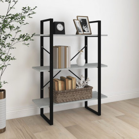 Book Cabinet Grey Sonoma Engineered wood, metal Medium