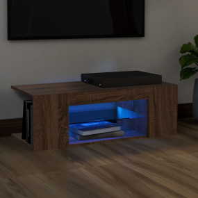 TV Cabinet Brown Oak Engineered wood 35.4 x 15.4 x 11.8...