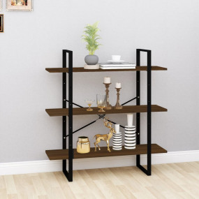 Book Cabinet Brown oak Engineered wood, metal Medium Bo...