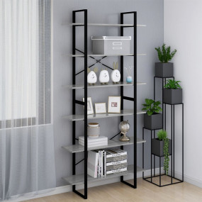 High Cabinet Grey Sonoma Engineered wood, Metal Large