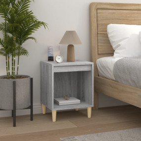 Bedside Cabinet Grey Sonoma Engineered Wood Standard