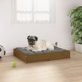 Dog Bed Honey brown Solid pine wood Small Durable Dog B...