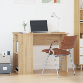 Desk Sonoma Oak Engineered Wood Medium Desk Rectangular