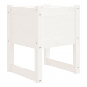 Planter White Solid pine wood 15.7x15.7x20.7 inches