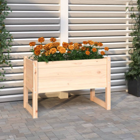 Planter Natural Pine Solid pine wood 30.7 x 15.7 x 20.5...