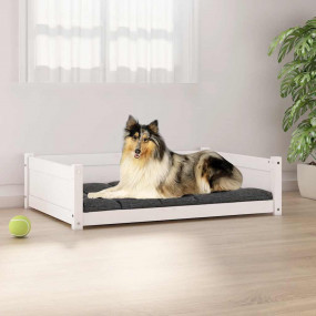 Dog Bed White Solid pine wood Medium Minimalistic Dog B...