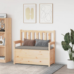 Bench Natural Wood Solid Wood Pine Standard Bench Recta...