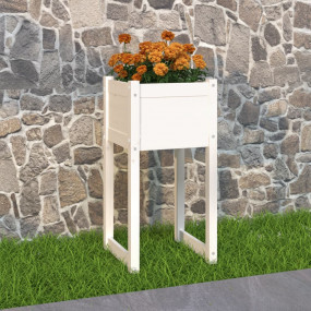 Planter White Solid pine wood Medium Planters Planter S...