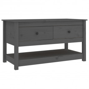 Coffee Table Gray Solid pine wood 40 in x 19 in x 22 in