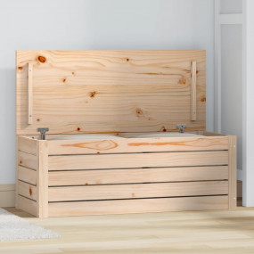 Storage Box Pine Solid pine wood Medium Storage Box Rec...