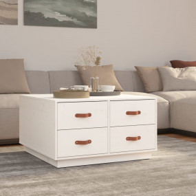 Coffee Table White Solid pine wood Coffee Table Square ...