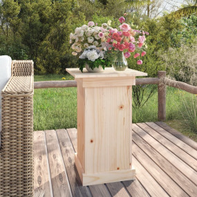 Flower Stand Natural wood Solid pine wood Medium