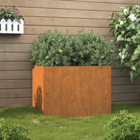 Planter Rusty Corten steel Medium Decorative Inlays Pla...