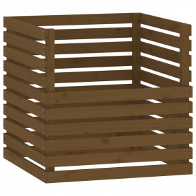 Composter Honey Brown Solid Pine Wood Large Durable Com...