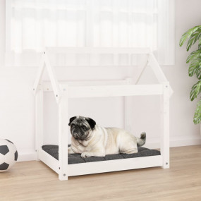 Dog Bed White Solid pine wood Medium Tough Dog Bed