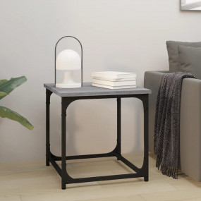 Side Table Gray Sonoma Engineered Wood Small Adjustable...