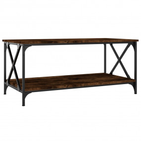 Coffee Table Smoked Oak Engineered Wood Medium Coffee T...