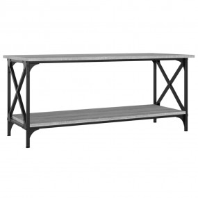 Coffee Table Grey Sonoma Engineered Wood and Iron Stand...