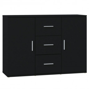 Sideboard Black Engineered wood Medium Sideboard Rectan...