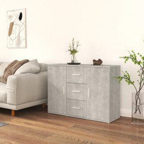 Sideboard Concrete gray Engineered wood Medium Sideboar...