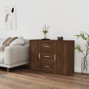 Sideboard Brown Oak Engineered Wood Medium Sideboard