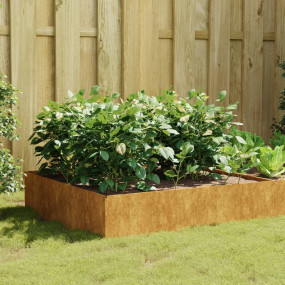 Garden Raised Bed Rusty Corten Steel Large Durable