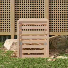 Composter Natural Pine Solid Pine Wood Large Durable Sq...
