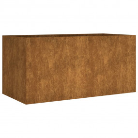 Planter Rusty Corten Steel 31.5 x 15.7 x 15.7 in Durabl...