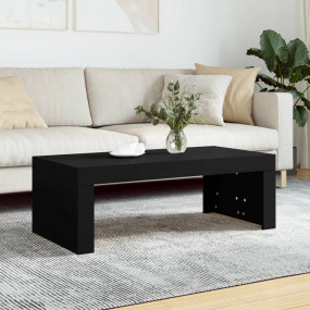 Coffee Table Black Engineered wood Medium Simple Coffee...