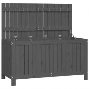 Garden Storage Box Grey Solid pine wood 47.6 x 21.7 x 2...