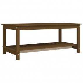 Coffee Table Honey Brown Solid pine wood