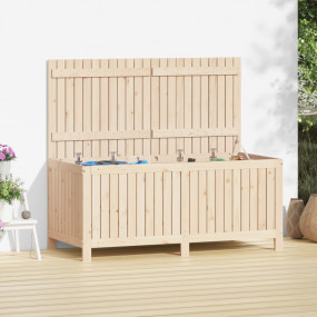 Garden Storage Box Natural Wood Solid Pine Wood Large