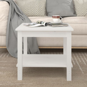 Coffee Table White Solid Pine Wood Small Coffee Table S...