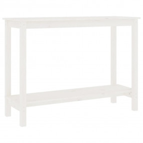 Console Table White Solid pine wood Medium Durable