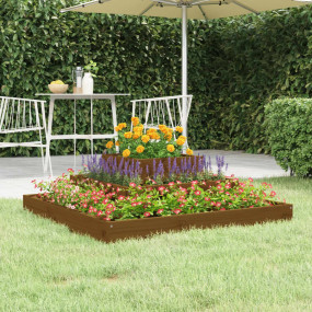Planter Honey brown Solid pine wood Medium Planter Squa...