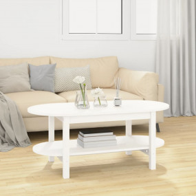 Coffee Table White Solid pine wood Coffee Table Oblong ...