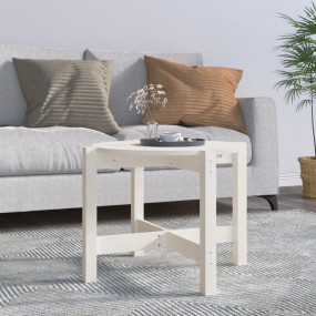 Coffee Table White Solid Pine Wood Medium Durable Coffe...